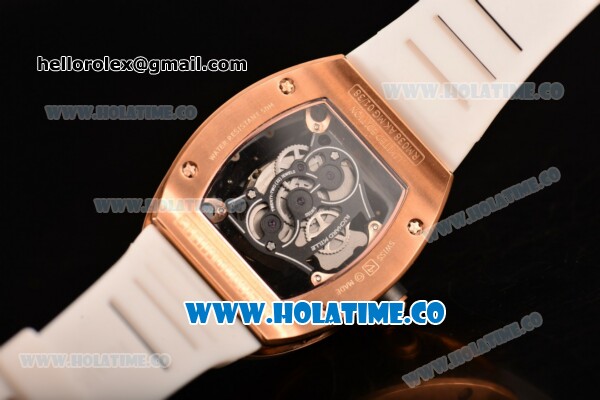 Richard Mille RM 038 Asia Automatic Rose Gold Case with Skeleton Dial and White Inner Bezel - Click Image to Close